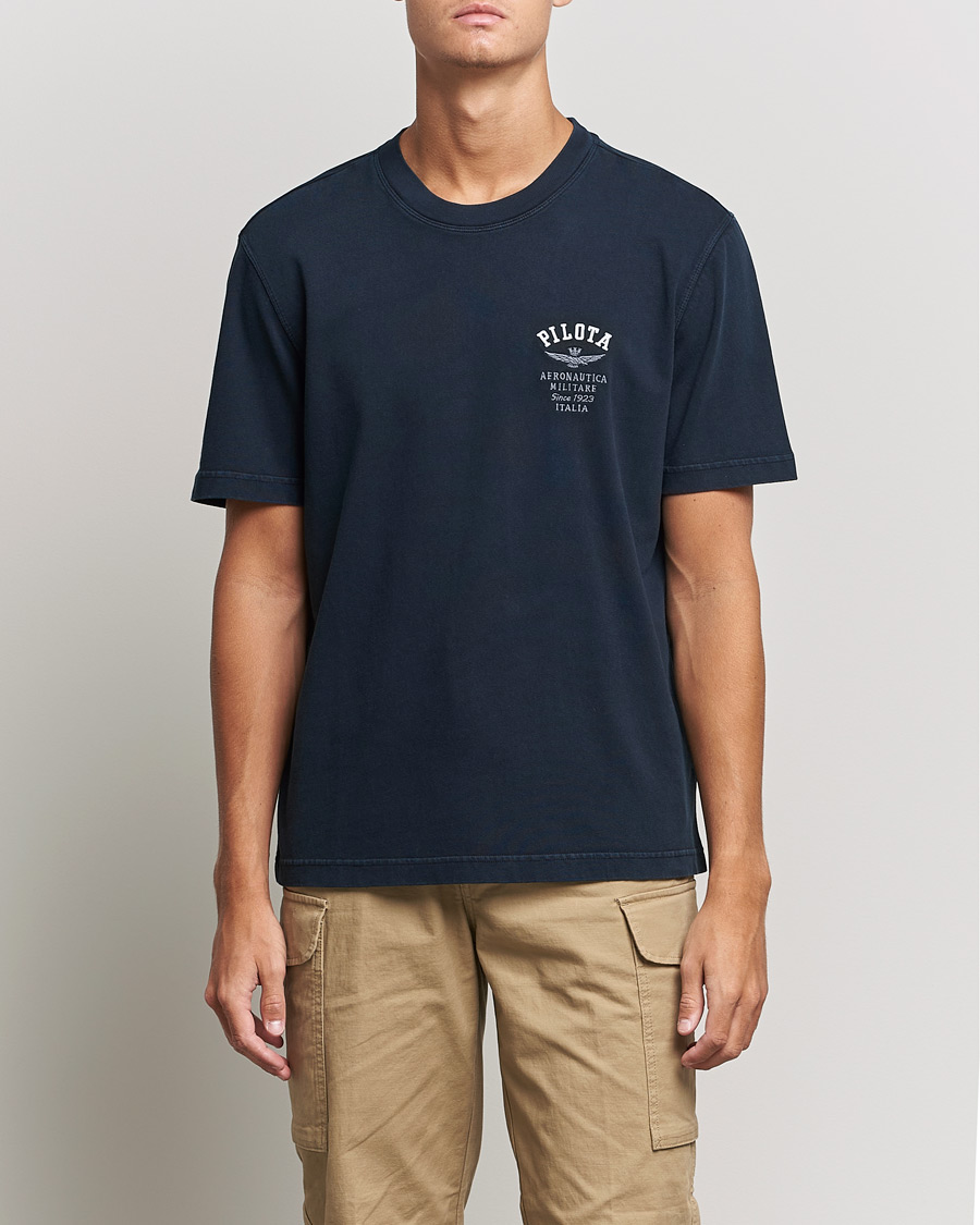 Homme | T-shirts | Aeronautica Militare | Short Sleeve Tee Blu Scuro