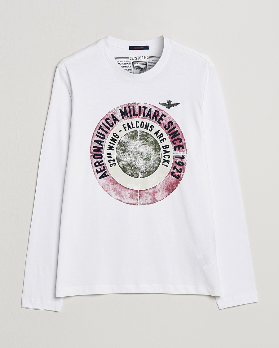 Homme | T-shirts | Aeronautica Militare | Long Sleeve Tee Off White