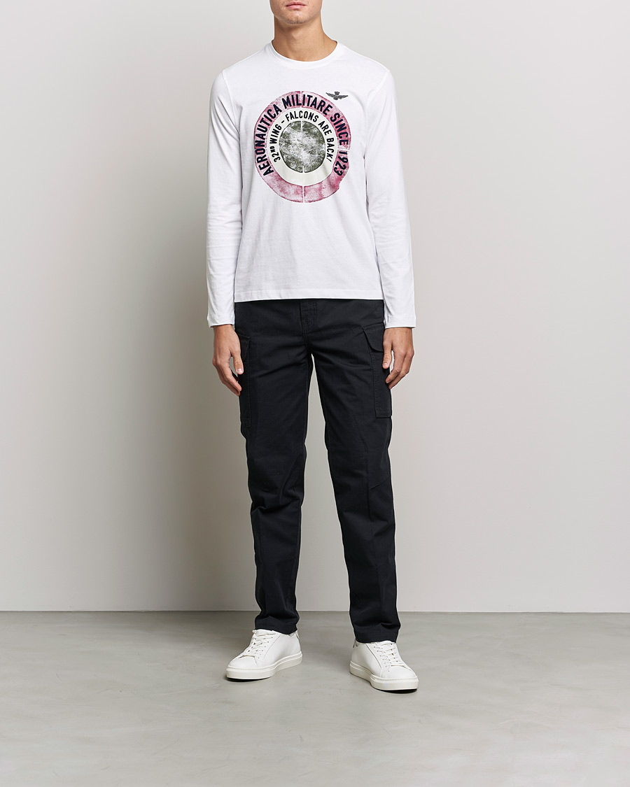 Homme | T-shirts | Aeronautica Militare | Long Sleeve Tee Off White