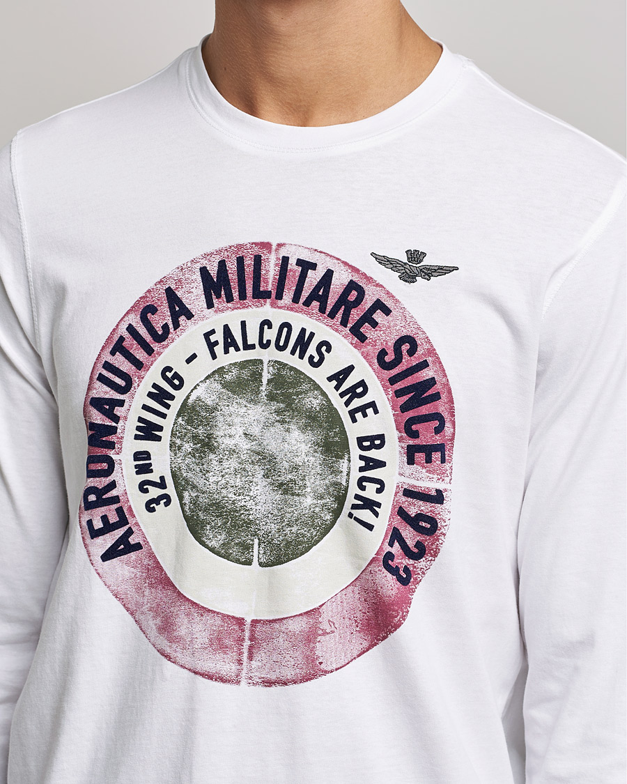 Homme | T-shirts | Aeronautica Militare | Long Sleeve Tee Off White