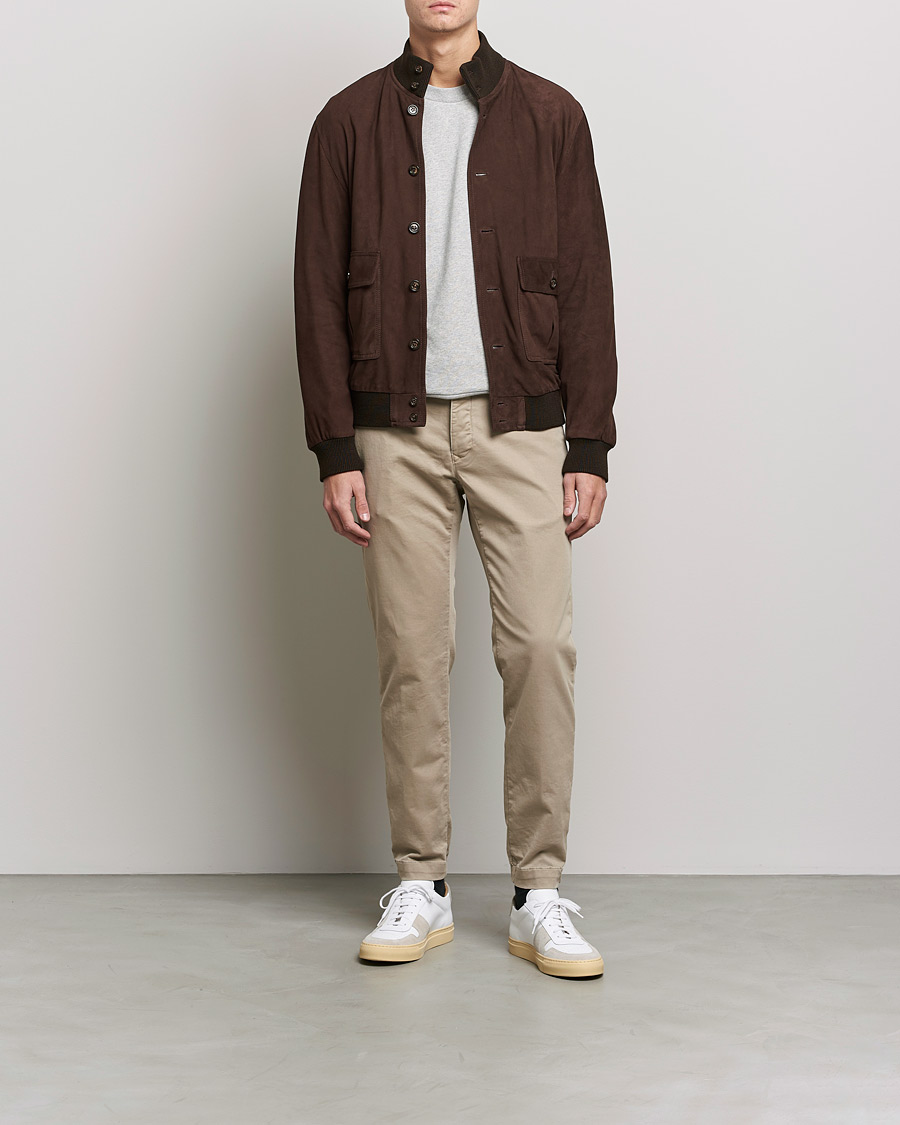 Homme | Pantalons | Incotex | Slim Fit Satin Drawstring Joggers Light Beige