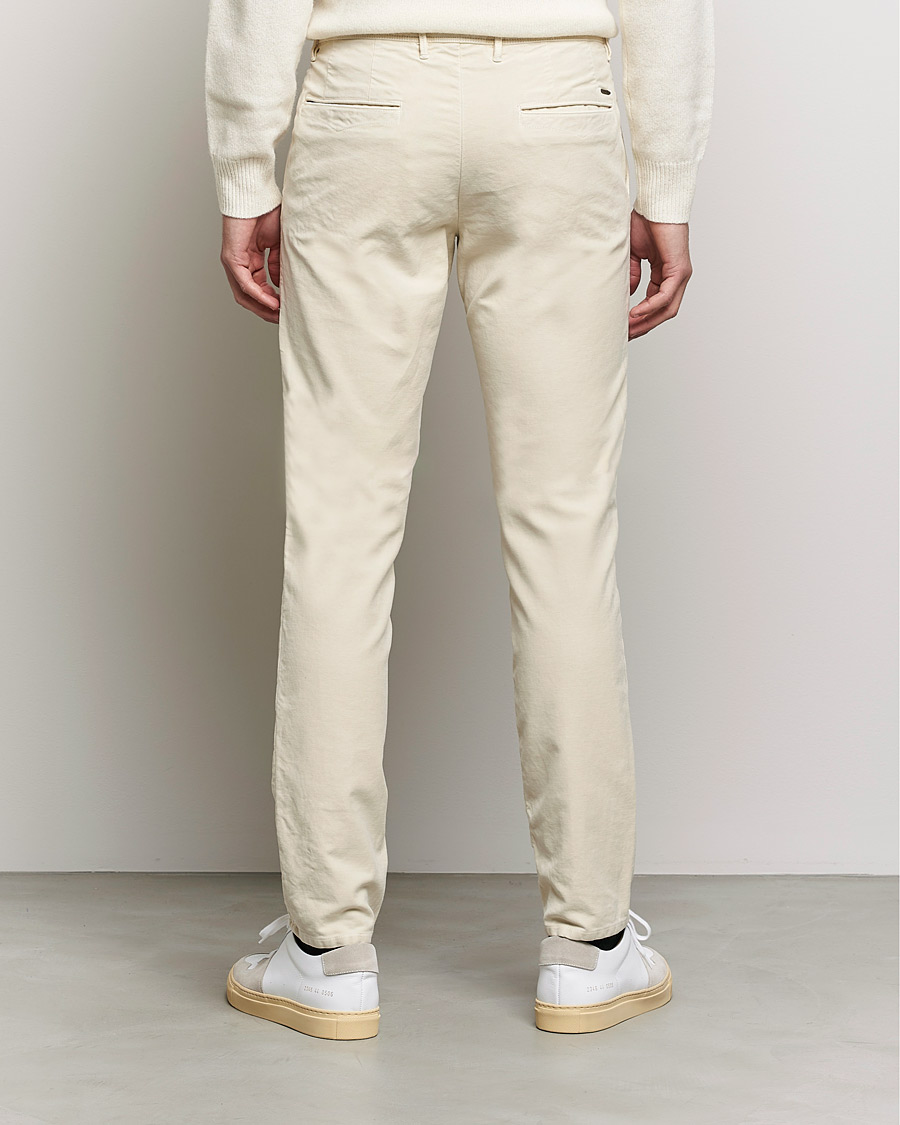 Homme | Pantalons | Incotex | Slim Fit Vintage Moleskine Slacks Light Beige