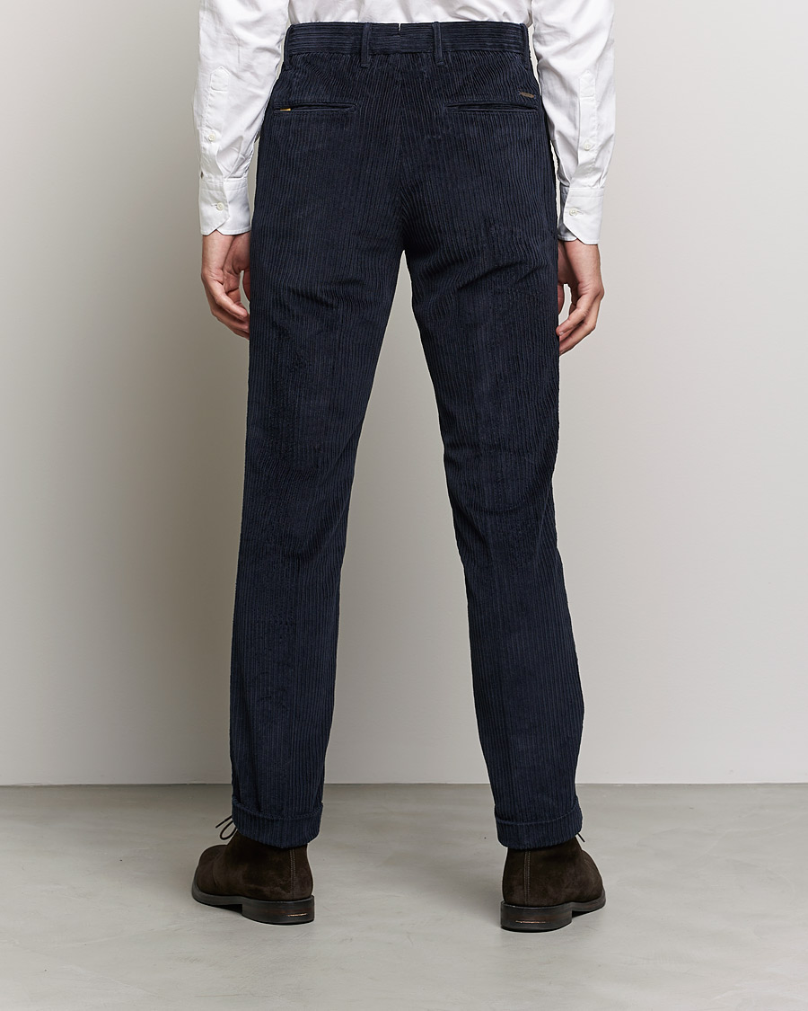 Homme | Pantalons | Incotex | Regular Fit Heavy Cord Slacks Navy