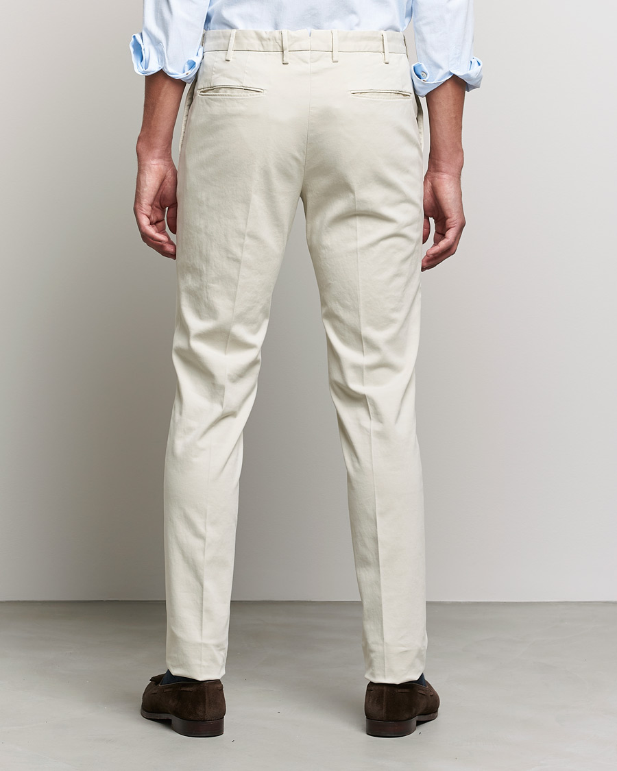 Homme | Pantalons | Incotex | Slim Fit Cotton Stretch Chinos Light Beige