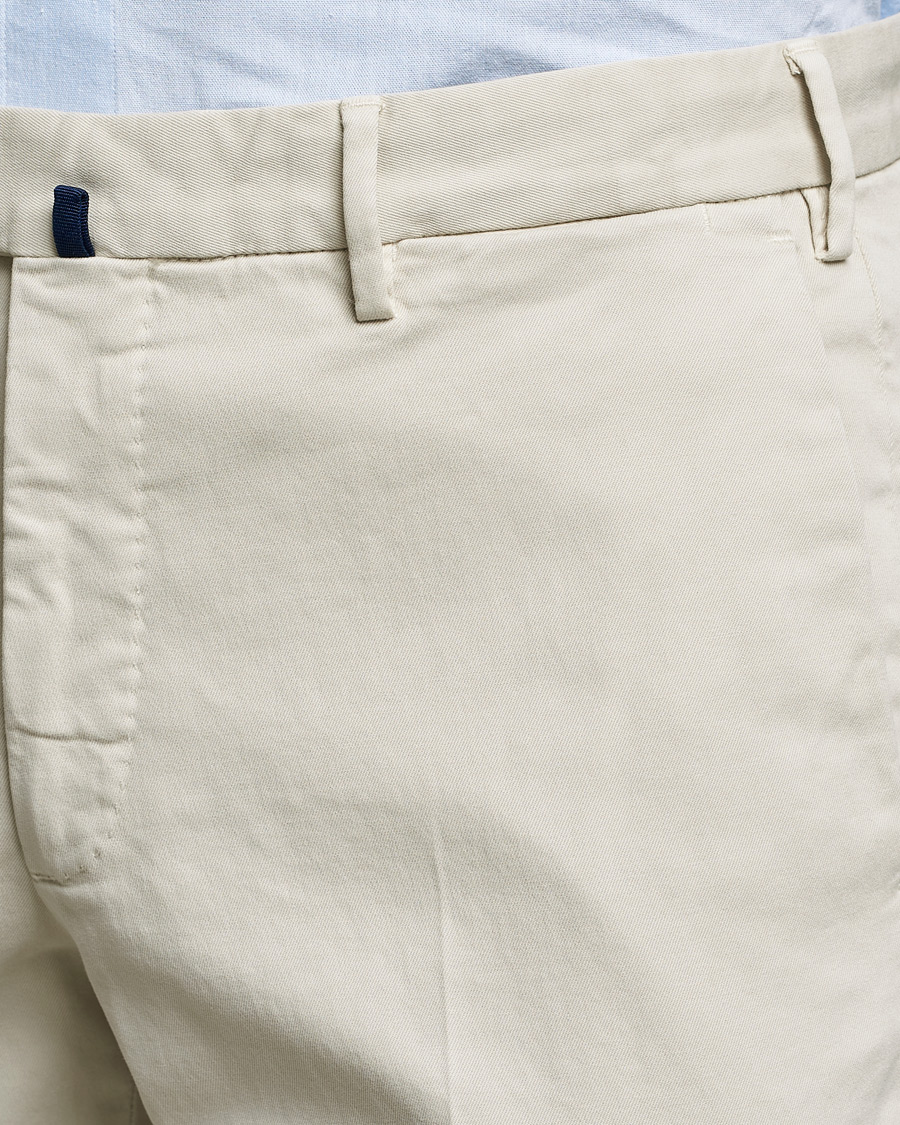 Homme | Pantalons | Incotex | Slim Fit Cotton Stretch Chinos Light Beige