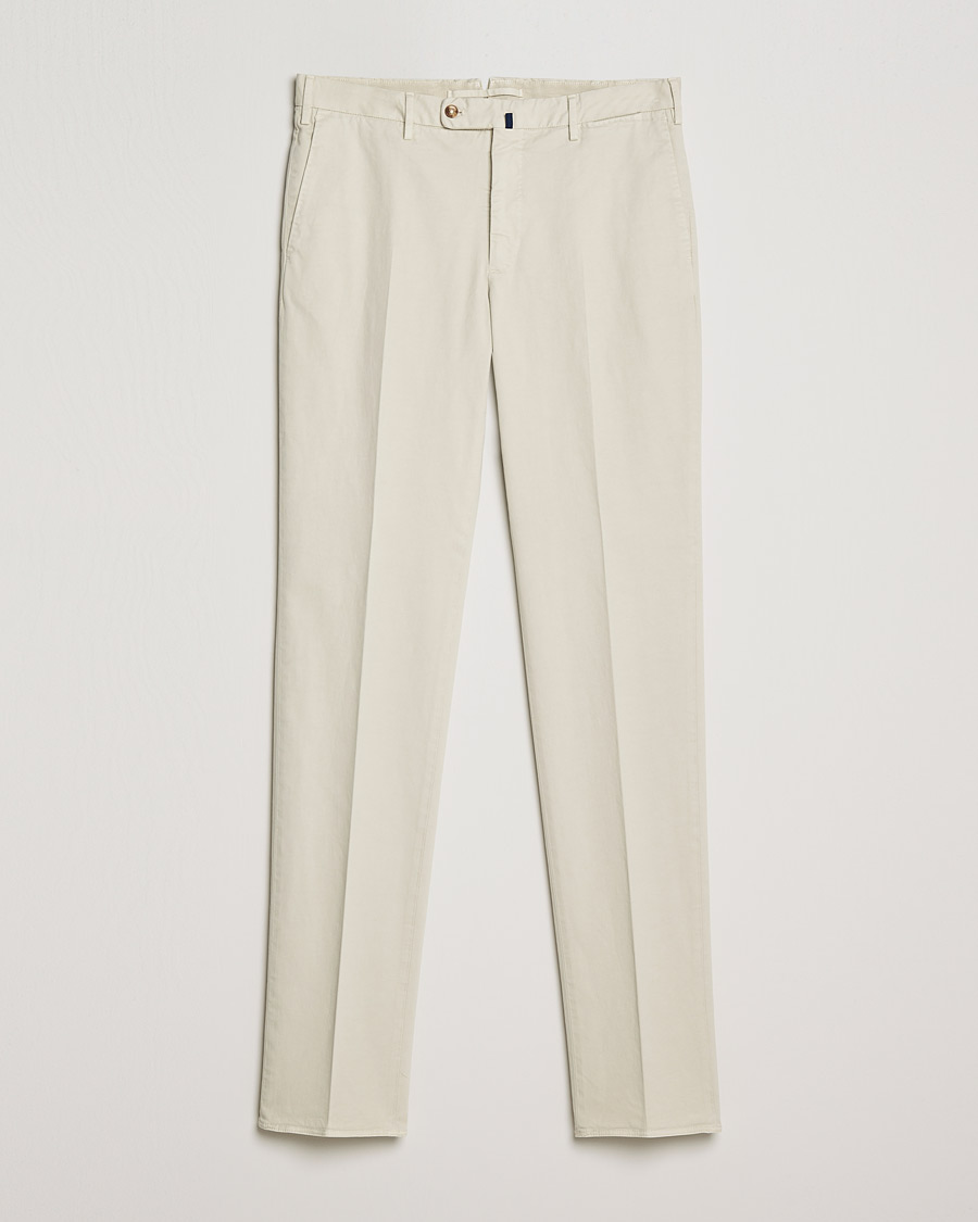 Homme | Pantalons | Incotex | Regular Fit Cotton Stretch Chinos Light Beige