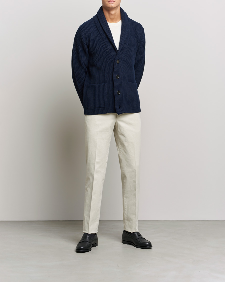 Homme | Pantalons | Incotex | Regular Fit Cotton Stretch Chinos Light Beige