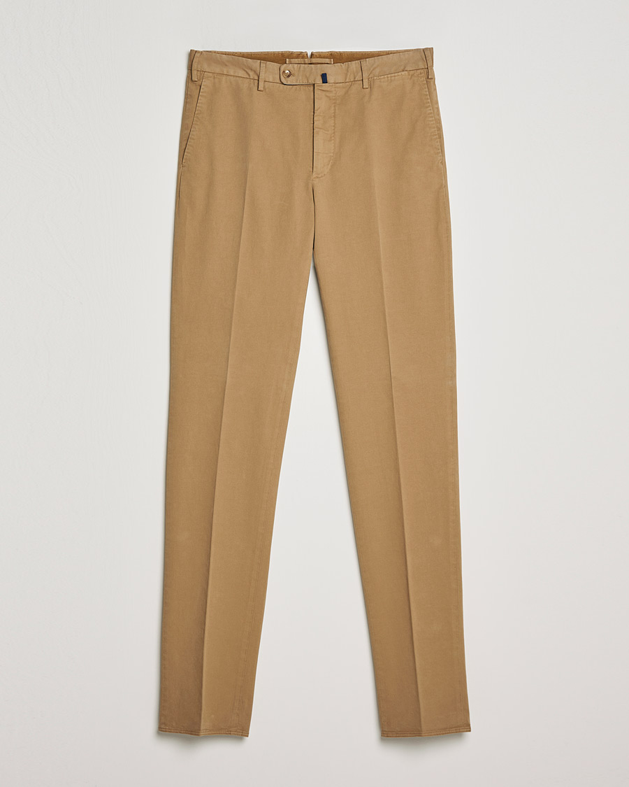 Homme | Pantalons | Incotex | Regular Fit Cotton Stretch Chinos Beige