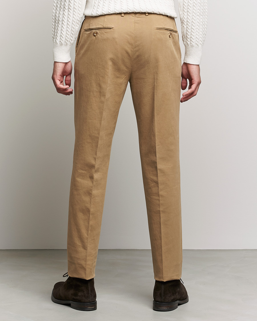 Homme | Pantalons | Incotex | Regular Fit Cotton Stretch Chinos Beige