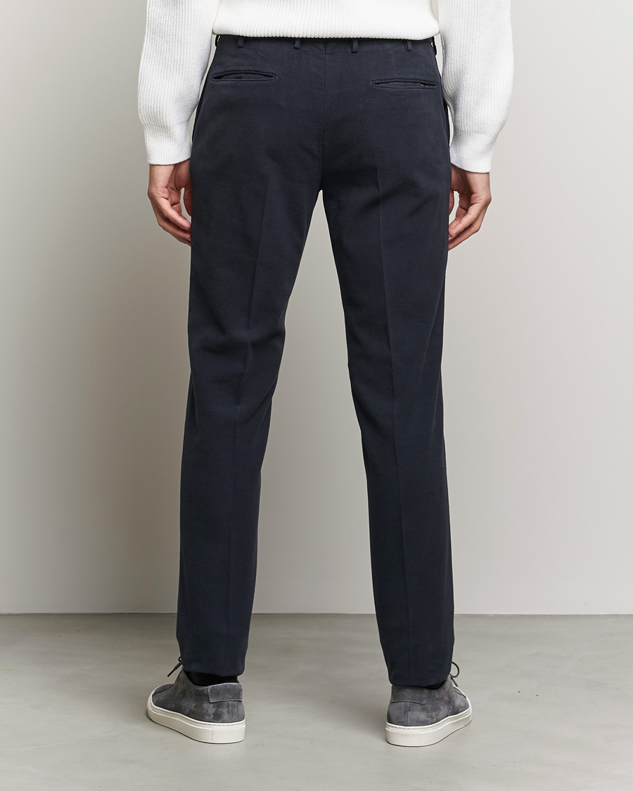 Homme | Pantalons | Incotex | Slim Fit Luxury Moleskine Trousers Navy