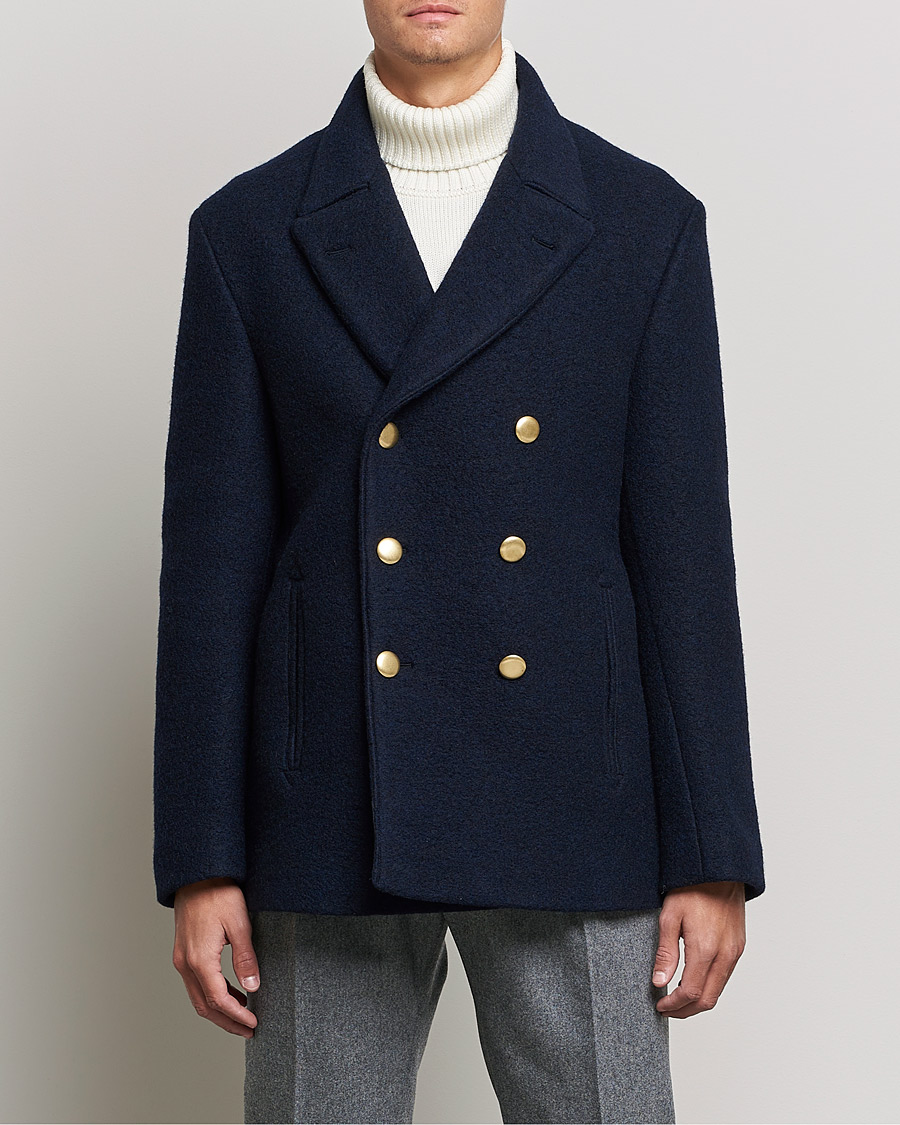 Homme | Manteaux Et Vestes | Slowear | Wool Peacoat Navy