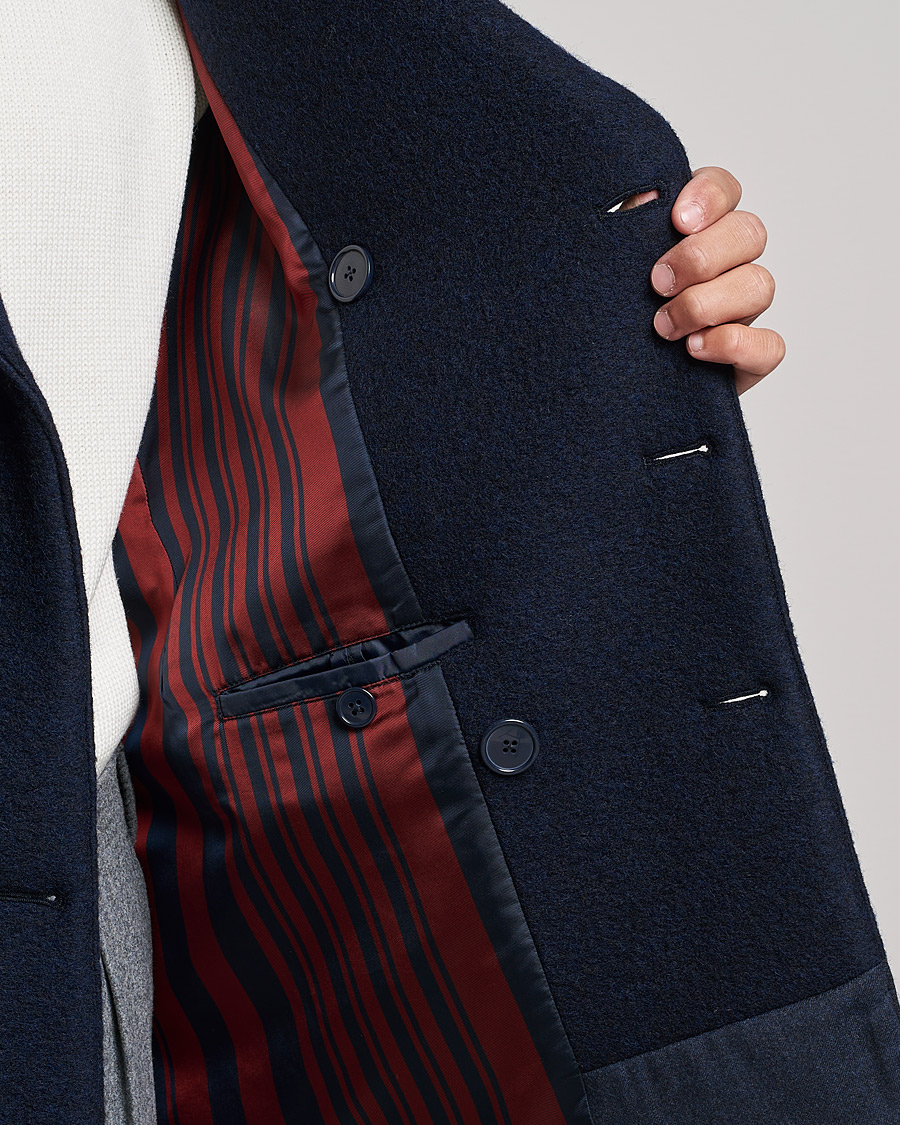 Homme | Manteaux Et Vestes | Slowear | Wool Peacoat Navy