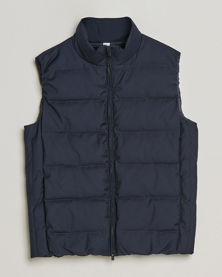 Homme | Manteaux Et Vestes | Slowear | Tekno Sartorial Wool Down Vest Navy