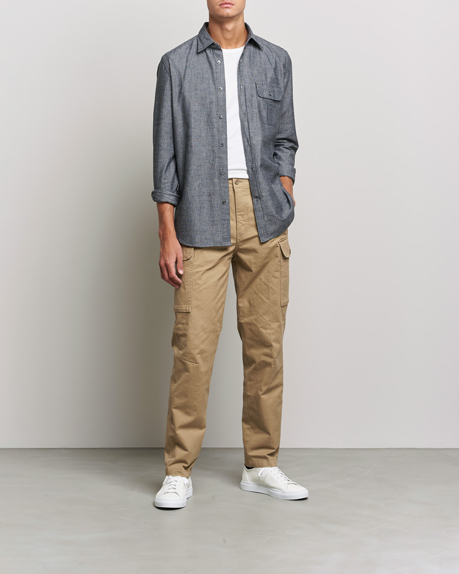 Homme | Chemises | Slowear | Chambray Work Shirt Grey
