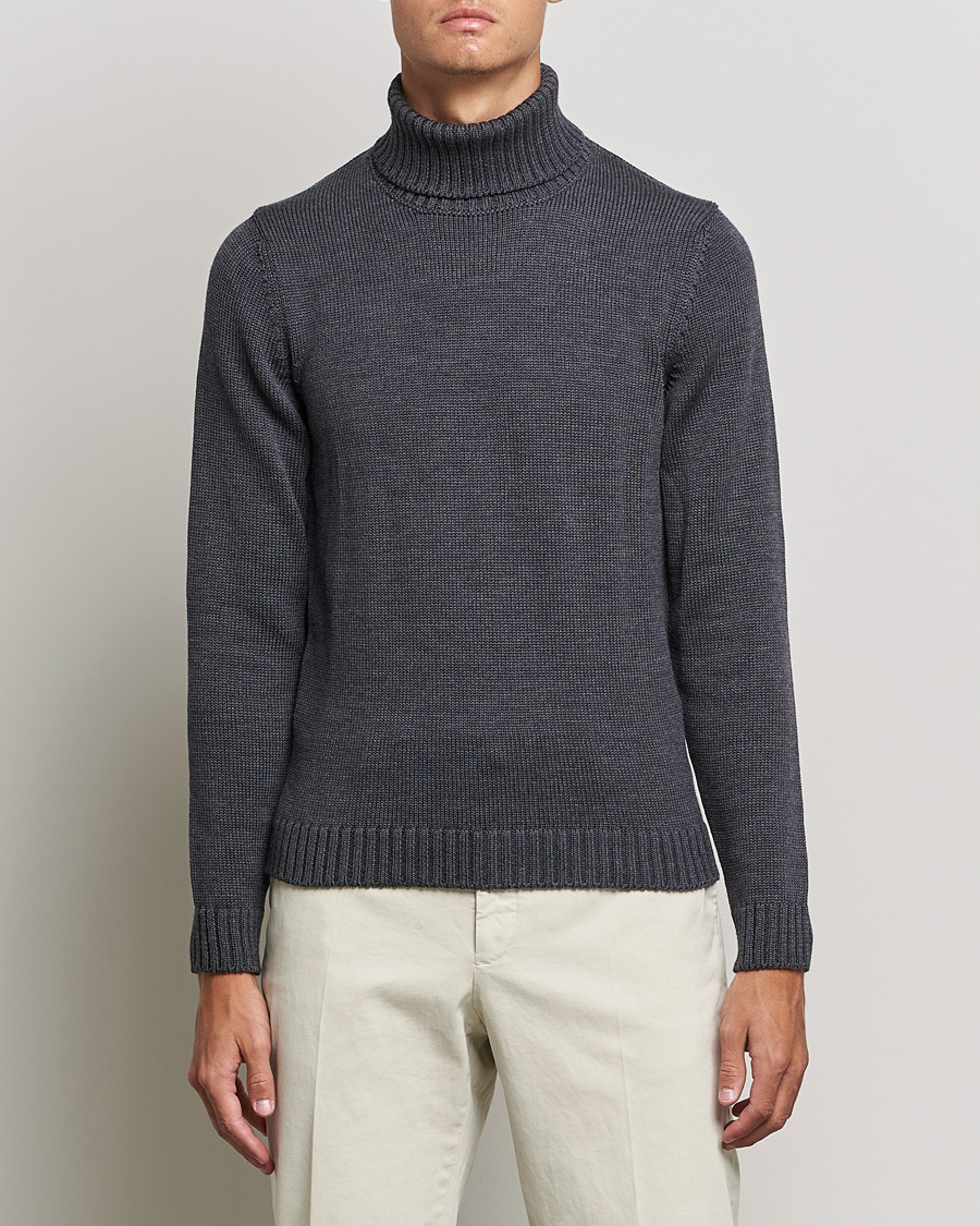 Homme | Pulls Et Tricots | Zanone | Virgin Merino Wool Rollneck Grey Melange
