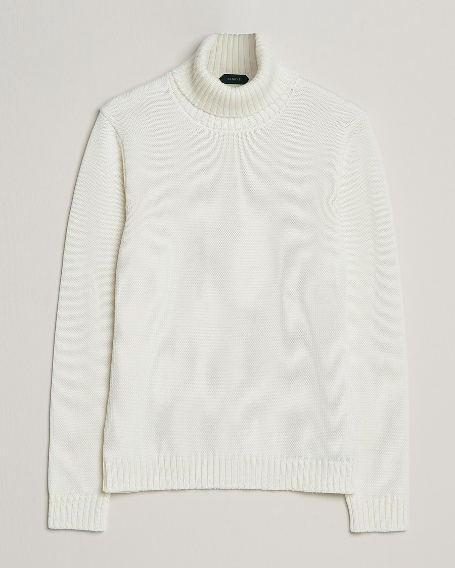 Homme | Pulls Et Tricots | Zanone | Virgin Merino Wool Rollneck Latte