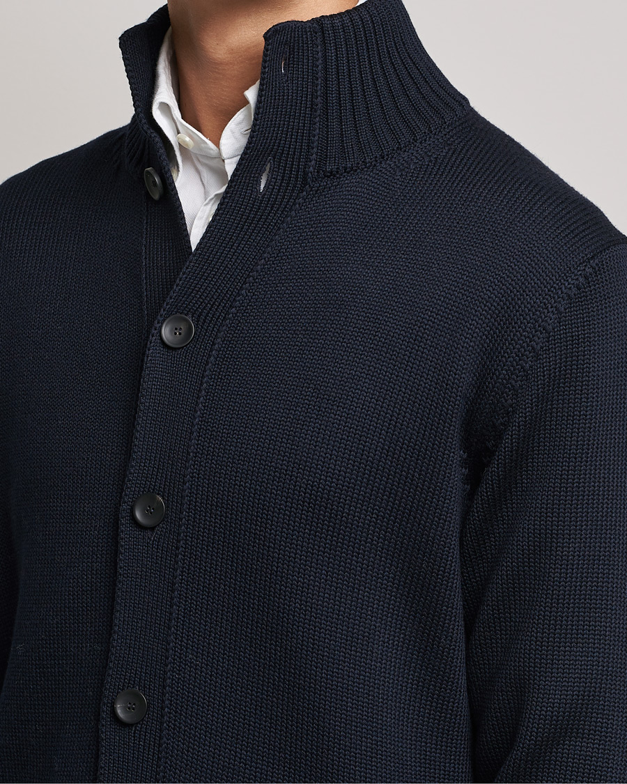 Homme | Pulls Et Tricots | Zanone | Virgin Merino Wool Chioto Cardigan Navy