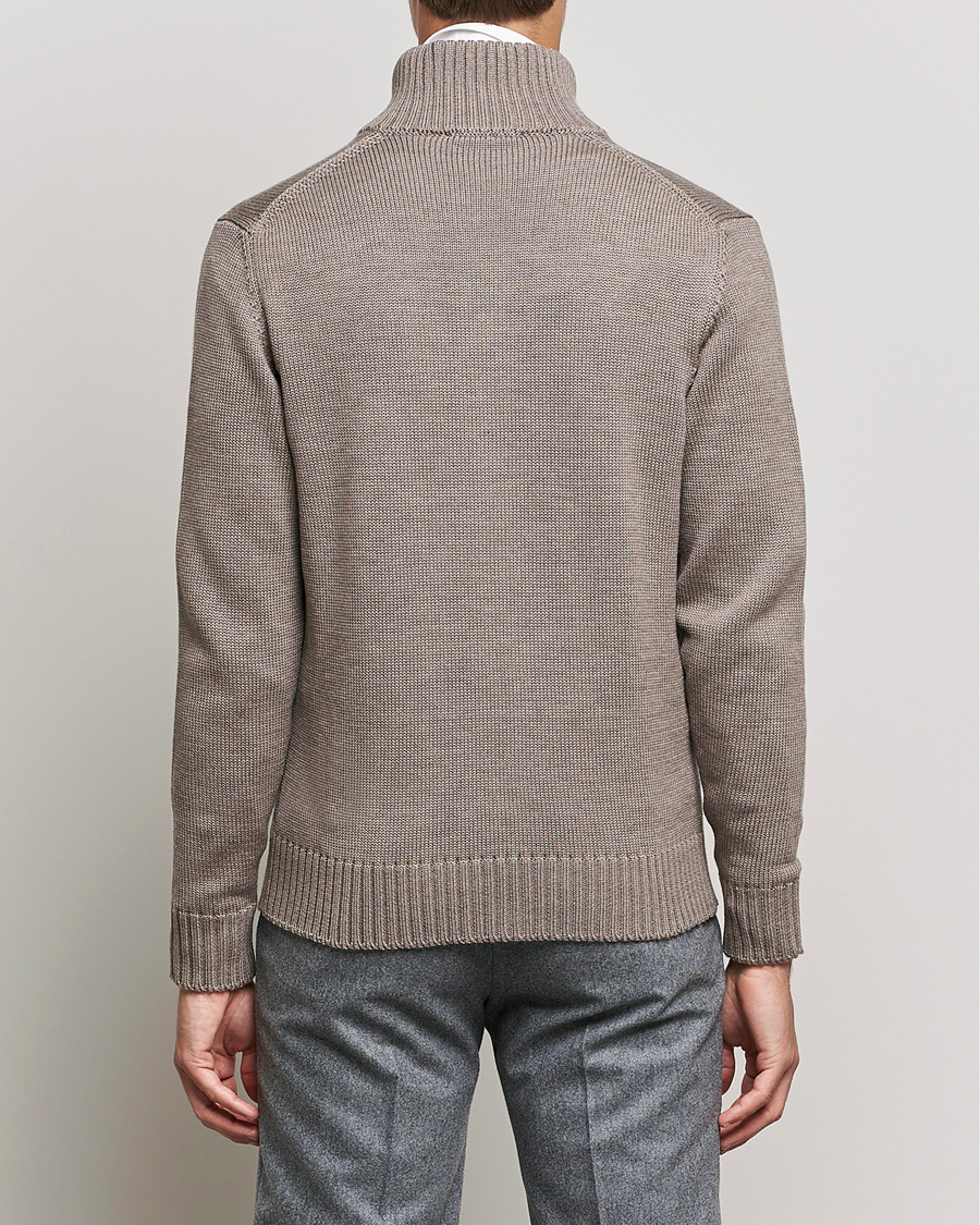 Homme | Pulls Et Tricots | Zanone | Virgin Merino Wool Chioto Cardigan Taupe