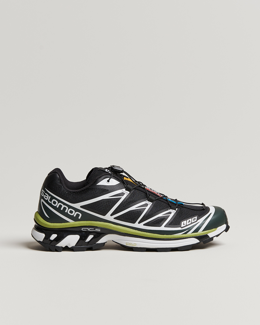Homme | Salomon XT-6 Running Sneakers Black/Green | Salomon | XT-6 Running Sneakers Black/Green