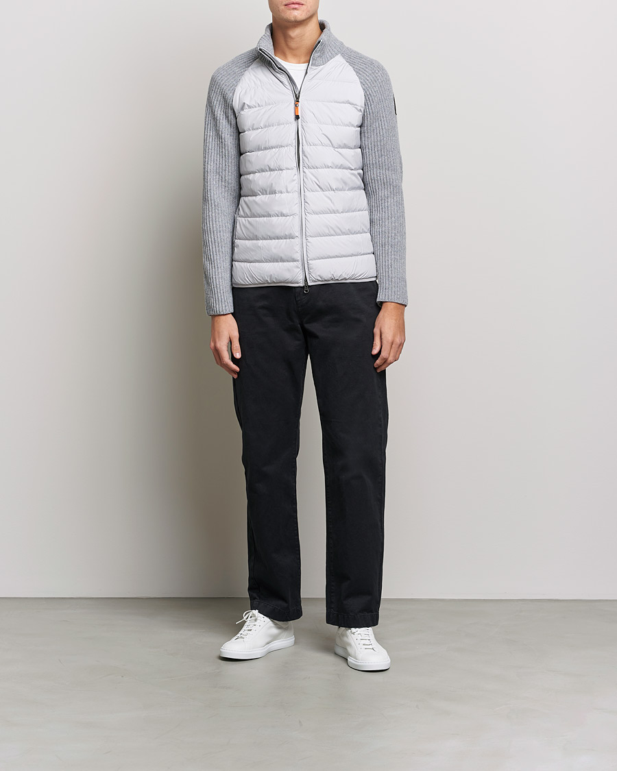 Homme | Manteaux Et Vestes | Parajumpers | Olmo Hybrid Jacket Lunar Rock