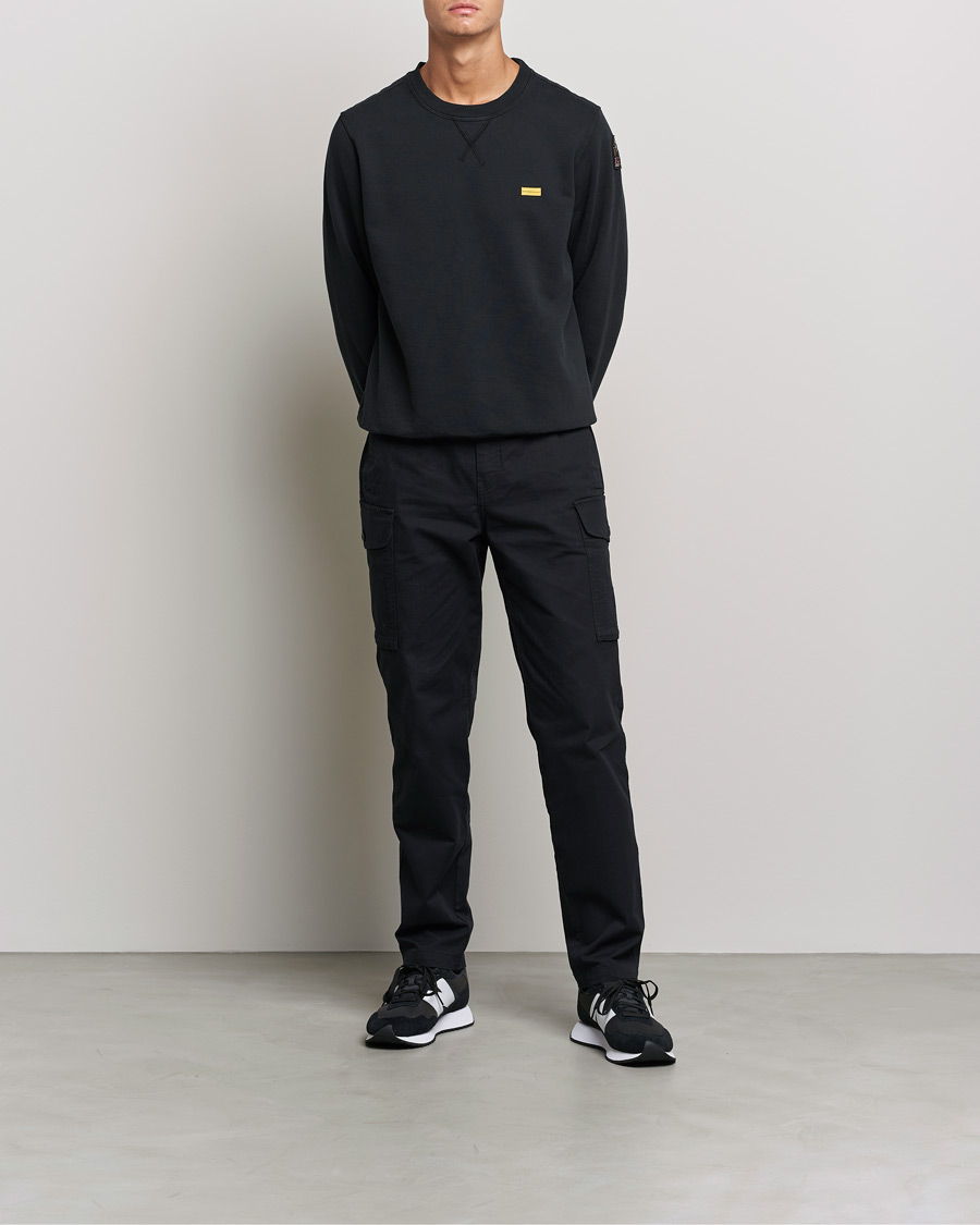 Homme | Pulls Et Tricots | Parajumpers | Basic Cotton Fleece Sweatshirt Black