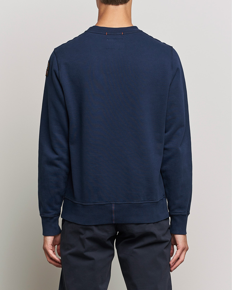 Homme | Pulls Et Tricots | Parajumpers | Basic Cotton Fleece Sweatshirt Navy
