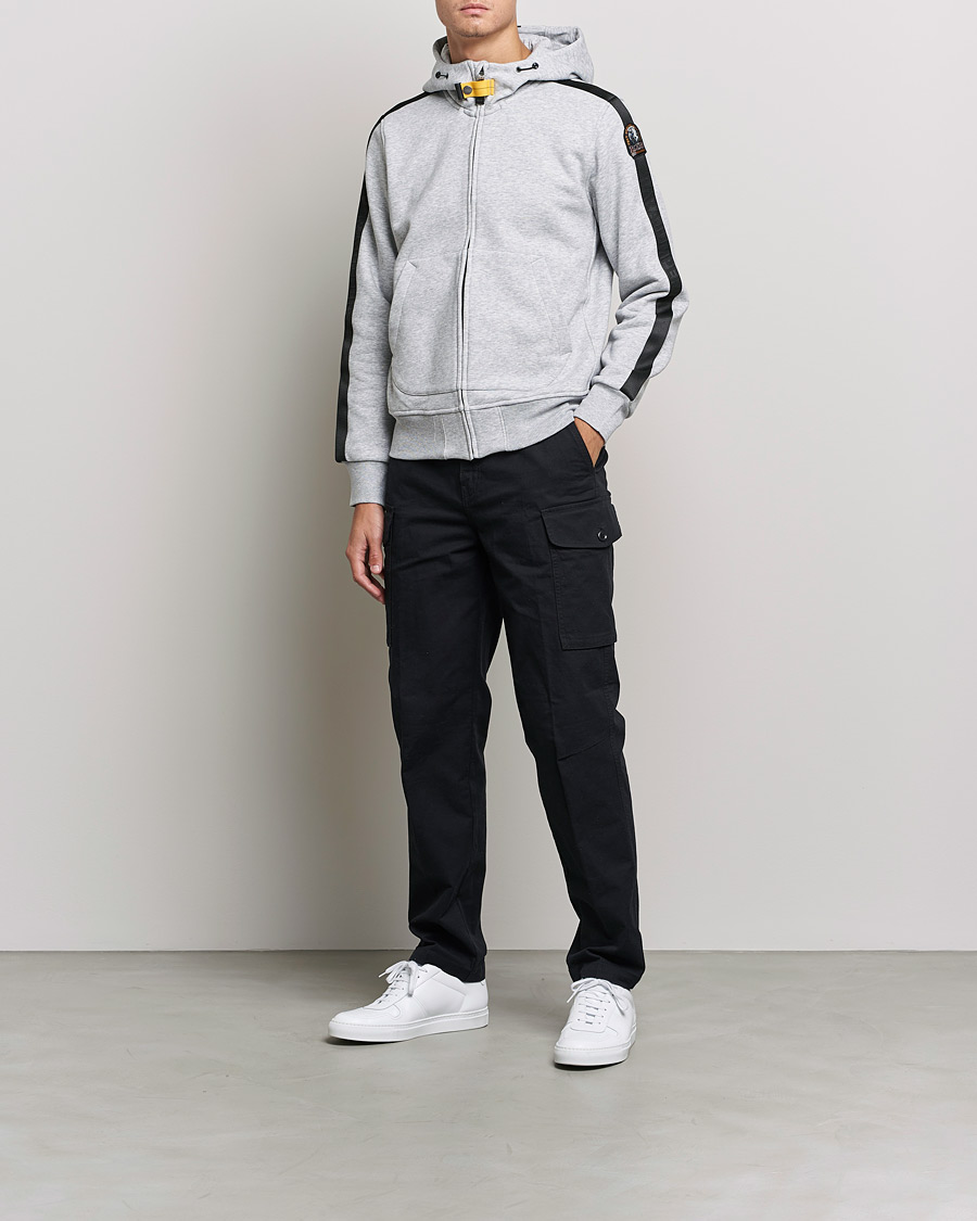 Homme | Pulls Et Tricots | Parajumpers | Aldrin Full-Zip Hoodie Steel Melange