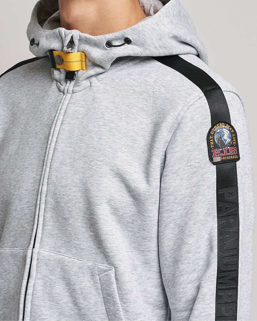 Homme | Pulls Et Tricots | Parajumpers | Aldrin Full-Zip Hoodie Steel Melange