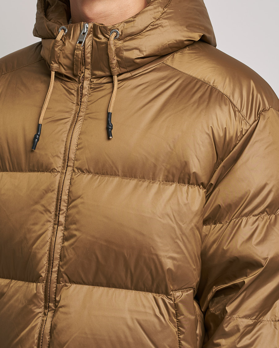 Homme | Manteaux Et Vestes | GANT | Shiny Puffer Hooded Jacket Toffee Beige