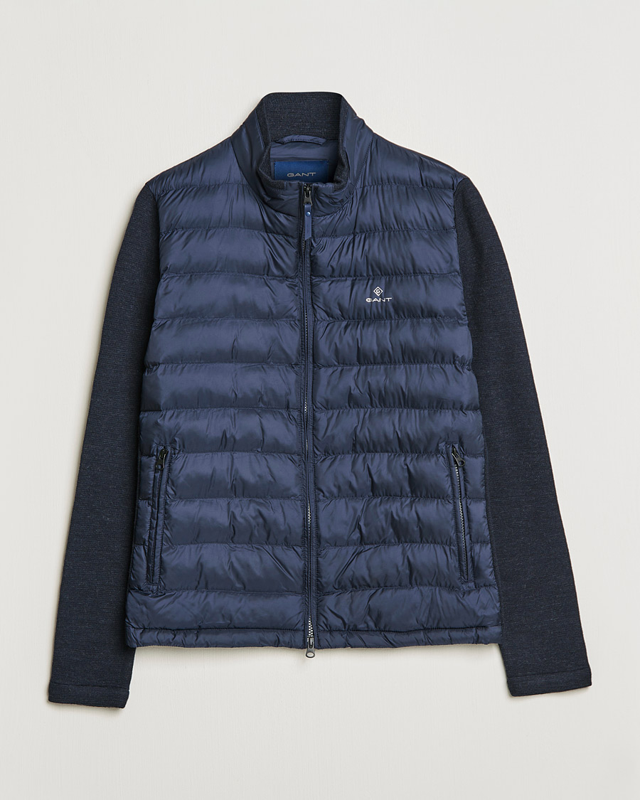 Homme | Manteaux Et Vestes | GANT | Midex Media Light Padded Jacket Evening Blue