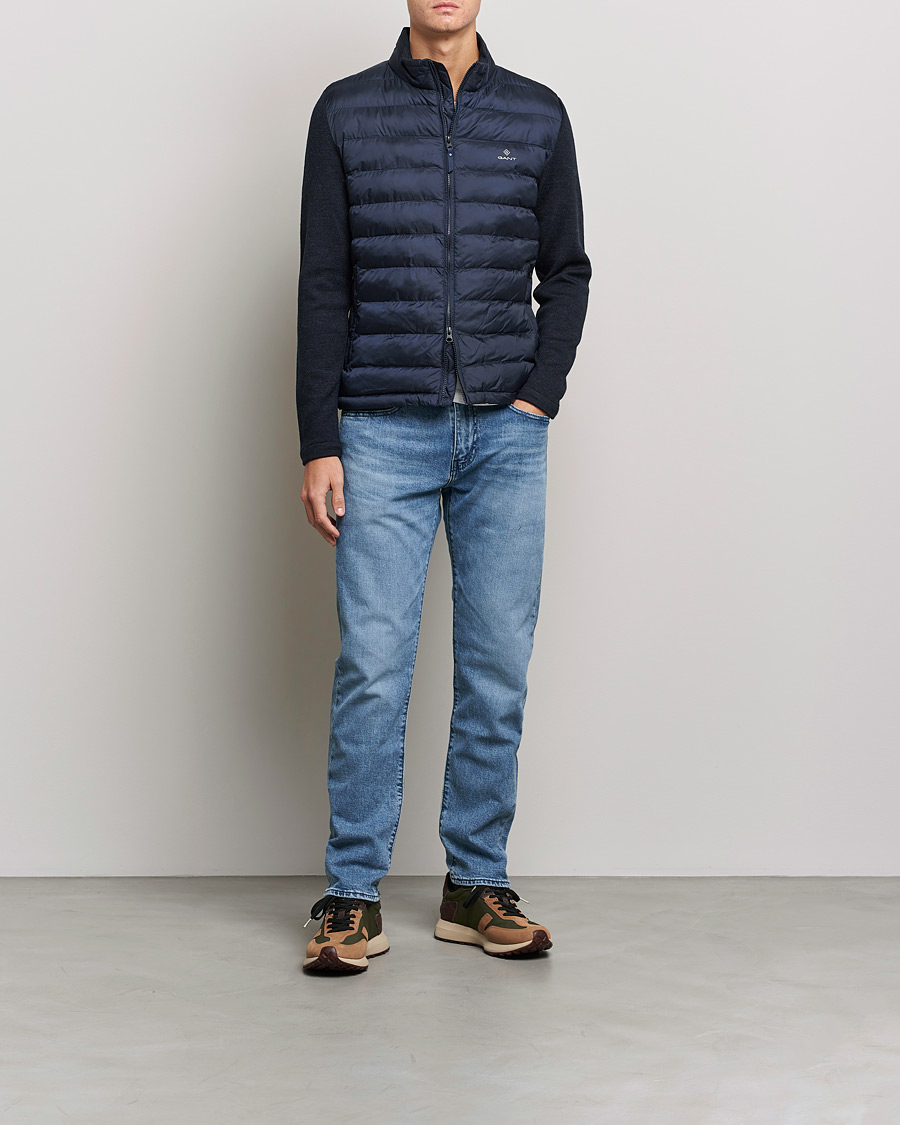 Homme | Manteaux Et Vestes | GANT | Midex Media Light Padded Jacket Evening Blue