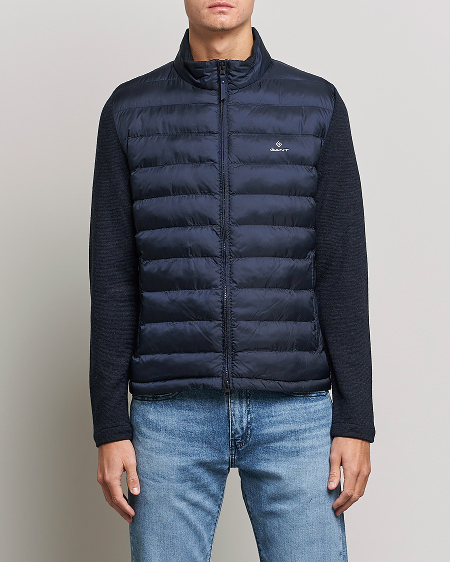 Homme | Manteaux Et Vestes | GANT | Midex Media Light Padded Jacket Evening Blue