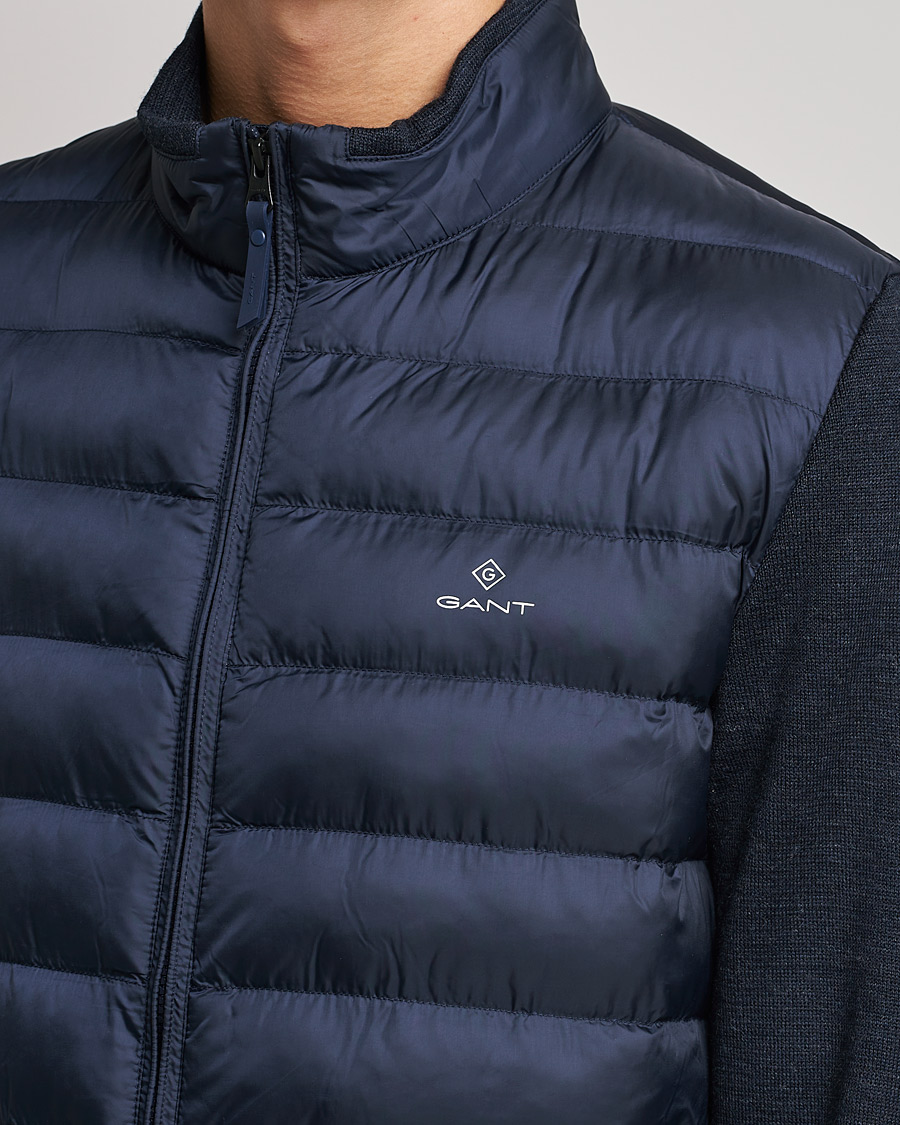 Homme | Manteaux Et Vestes | GANT | Midex Media Light Padded Jacket Evening Blue