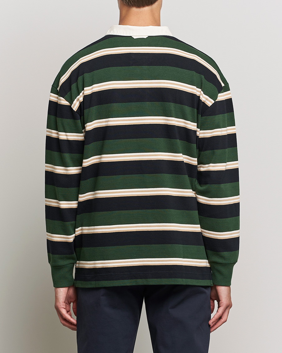 Homme | Pulls Et Tricots | GANT | Archive Striped Heavy Rugger Storm Green