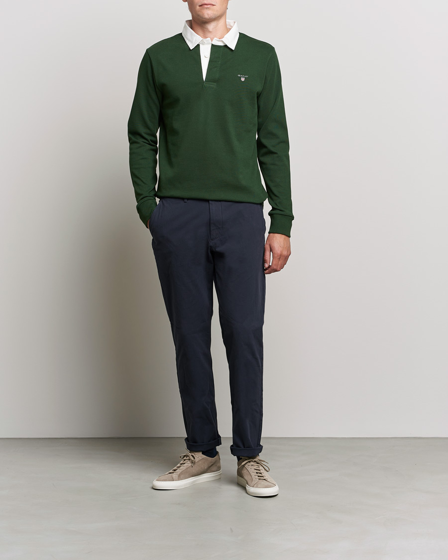 Homme | Pulls Et Tricots | GANT | Original Solid Heavy Rugger Storm Green