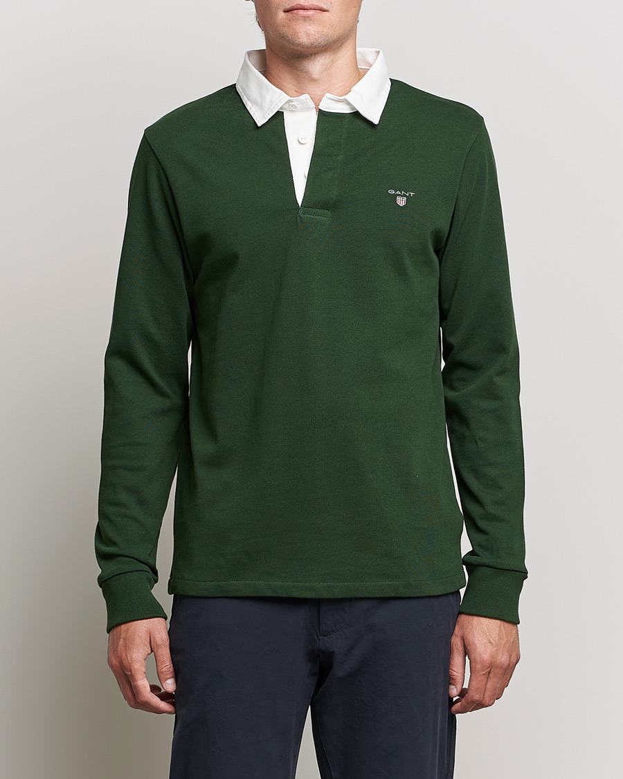 Homme | Pulls Et Tricots | GANT | Original Solid Heavy Rugger Storm Green