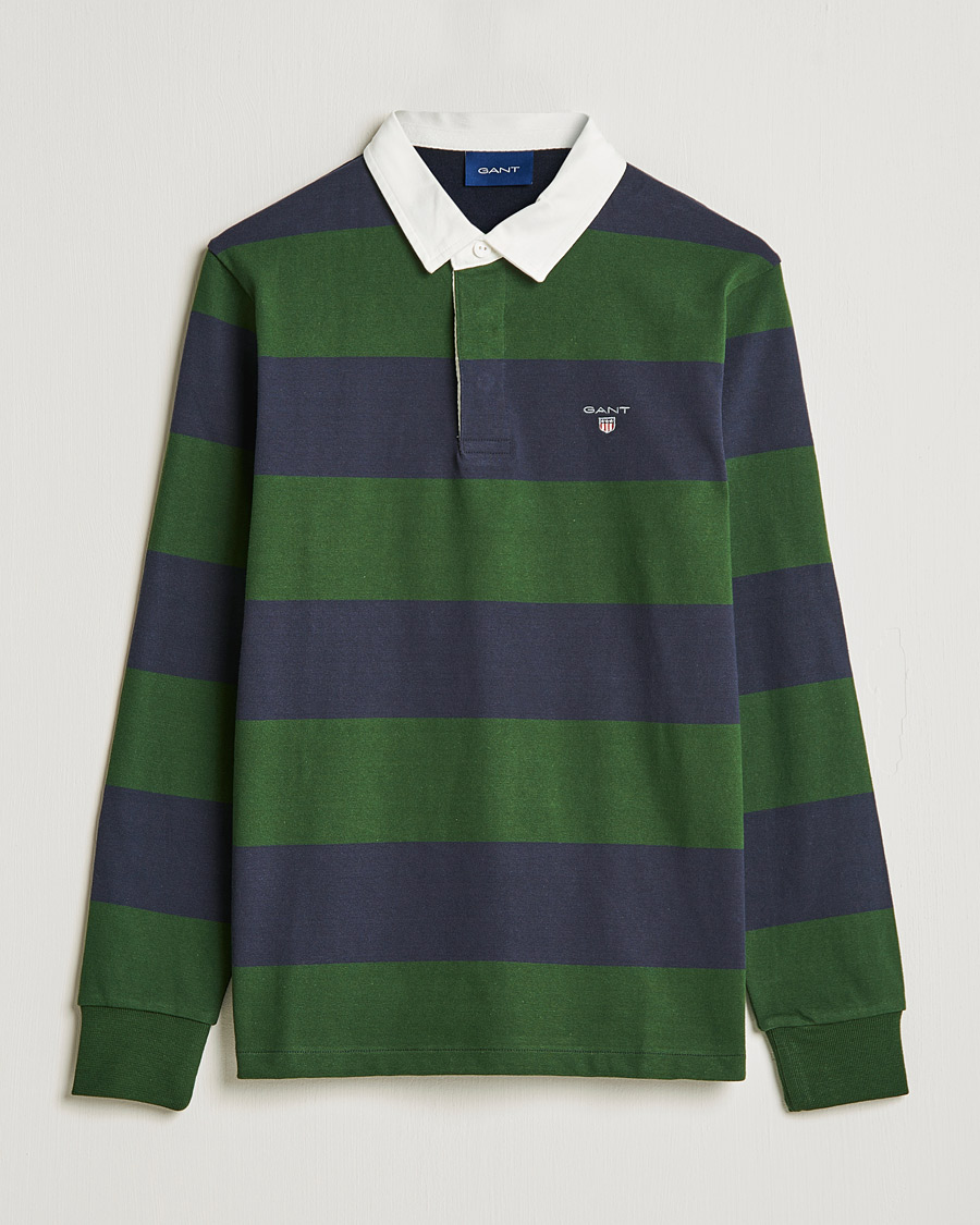 Homme | Pulls Et Tricots | GANT | Original Barstripe Heavy Rugger Storm Green
