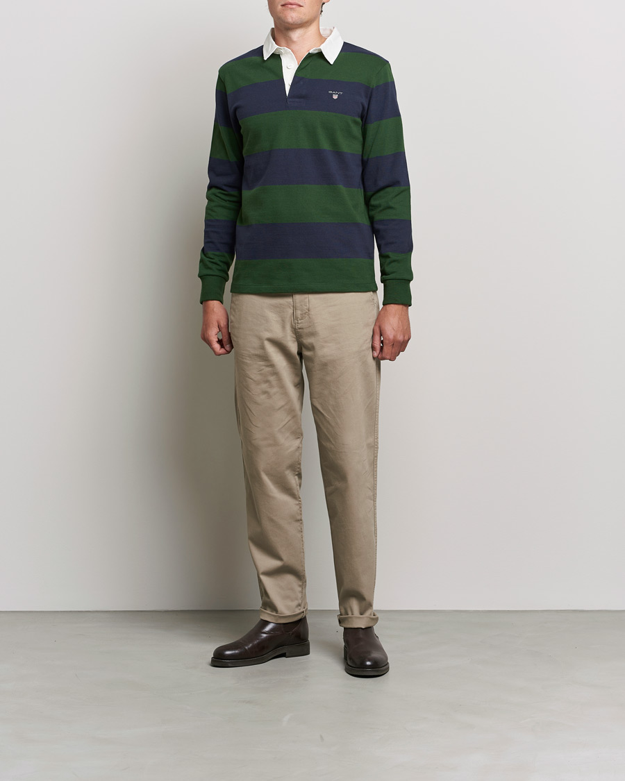Homme | Pulls Et Tricots | GANT | Original Barstripe Heavy Rugger Storm Green
