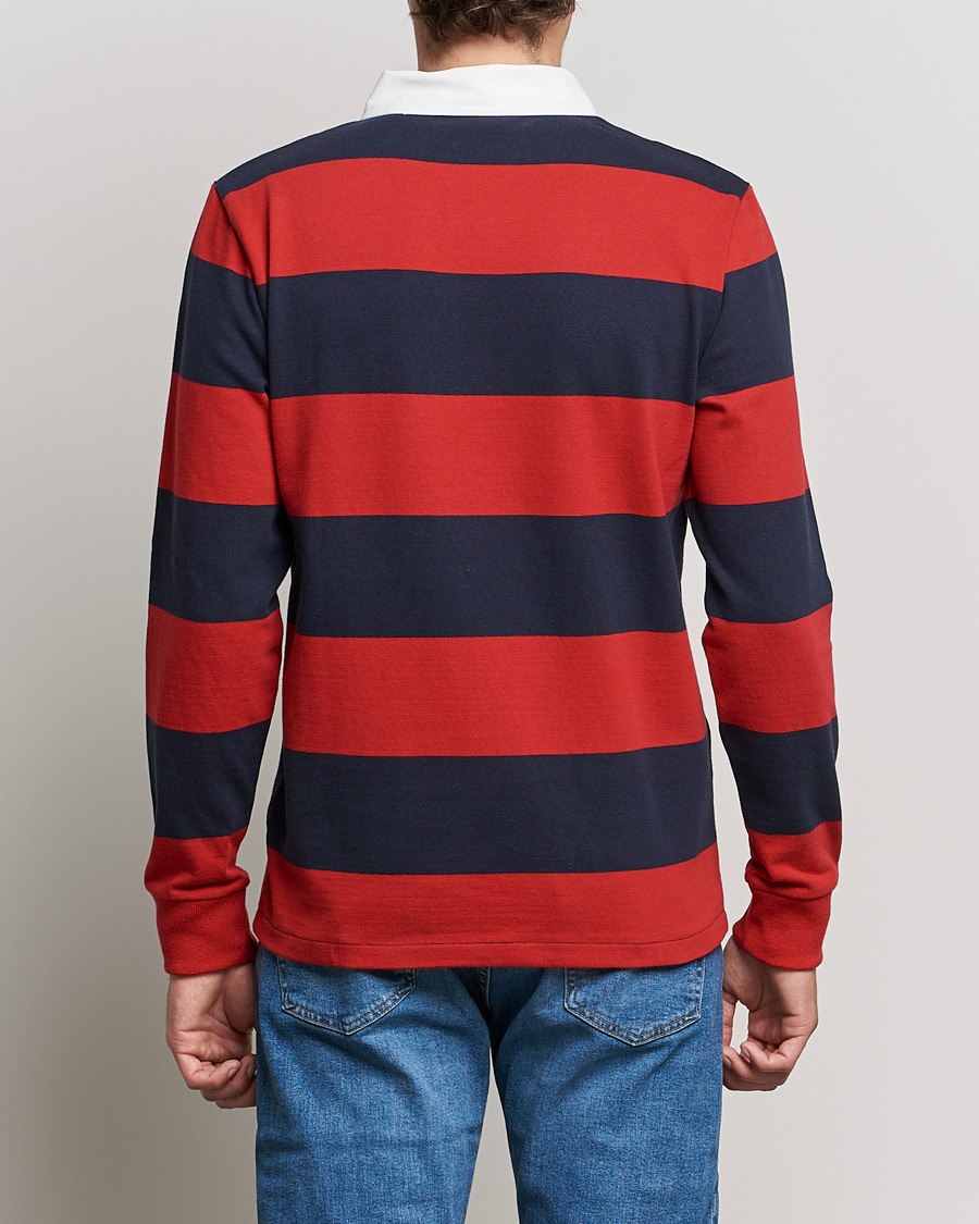 Homme | Pulls Et Tricots | GANT | Original Barstripe Heavy Rugger Ruby Red