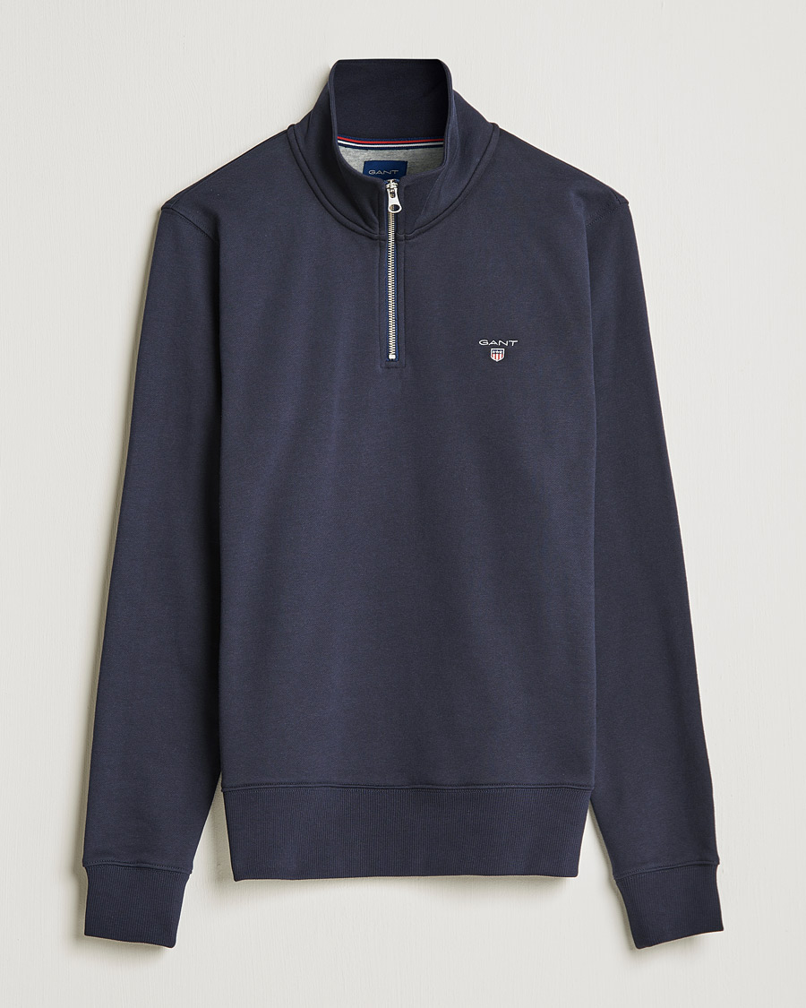 Homme | Pulls Et Tricots | GANT | Original Half Zip Sweater Evening Blue
