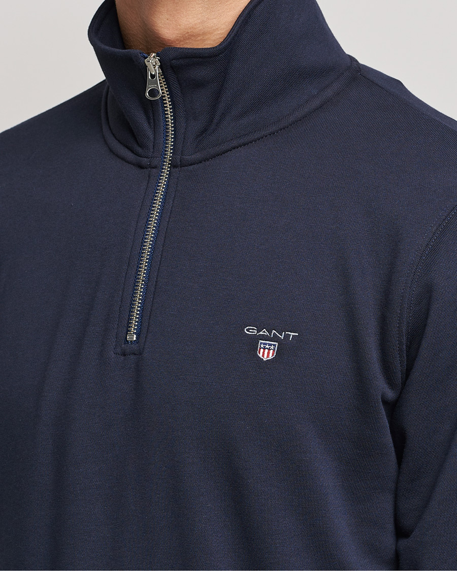 Homme | Pulls Et Tricots | GANT | Original Half Zip Sweater Evening Blue
