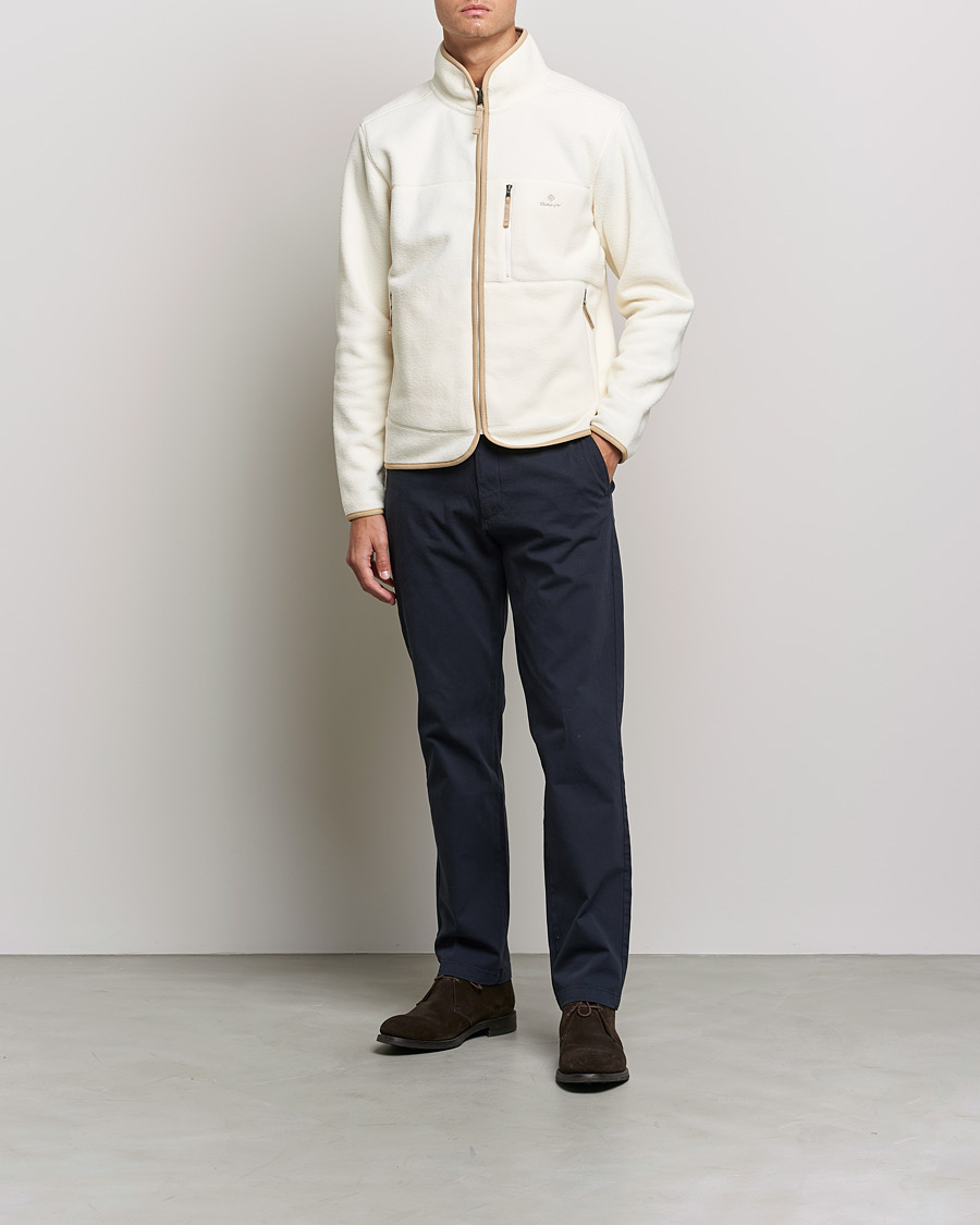 Homme | Pulls Et Tricots | GANT | Sherpa Fleece Full Zip Cream
