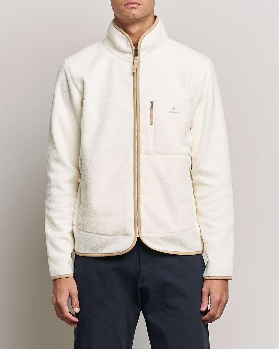 Homme | Pulls Et Tricots | GANT | Sherpa Fleece Full Zip Cream
