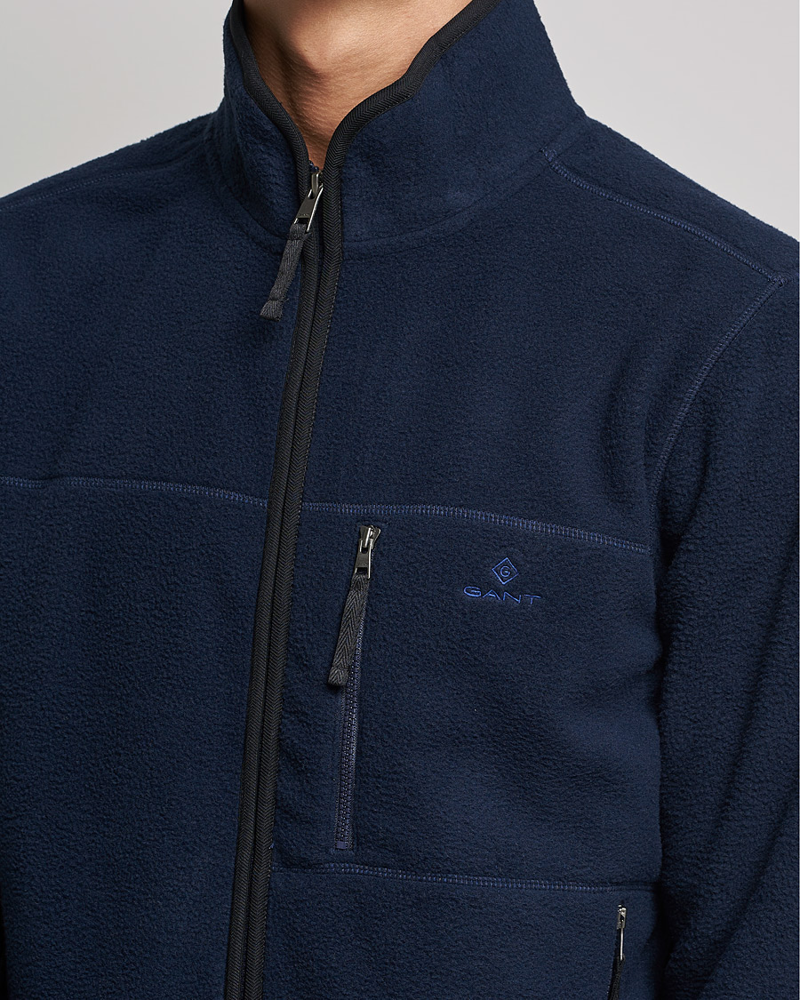 Homme | Pulls Et Tricots | GANT | Sherpa Fleece Full Zip Evening Blue