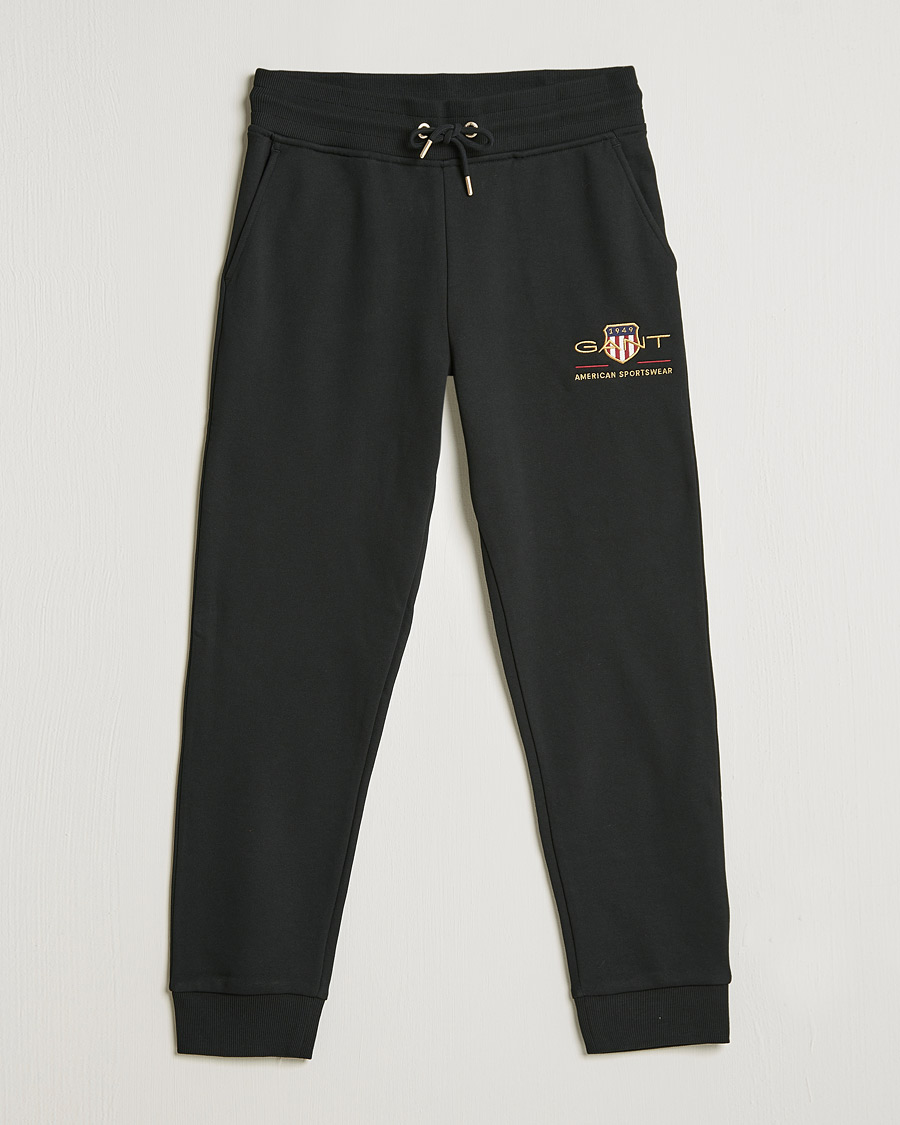 Homme | Pantalons | GANT | Archive Shield Sweatpants Black