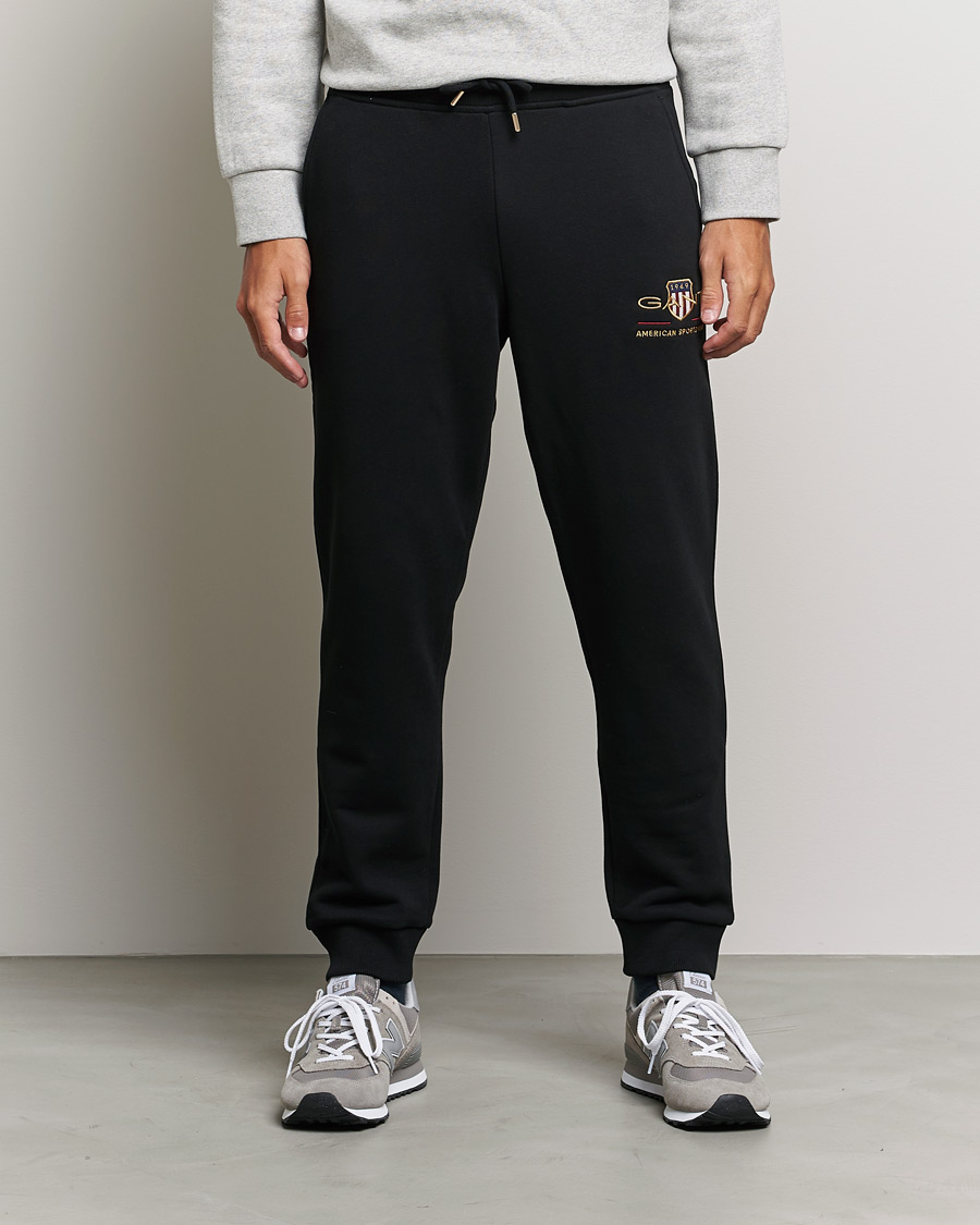 Homme | Pantalons | GANT | Archive Shield Sweatpants Black