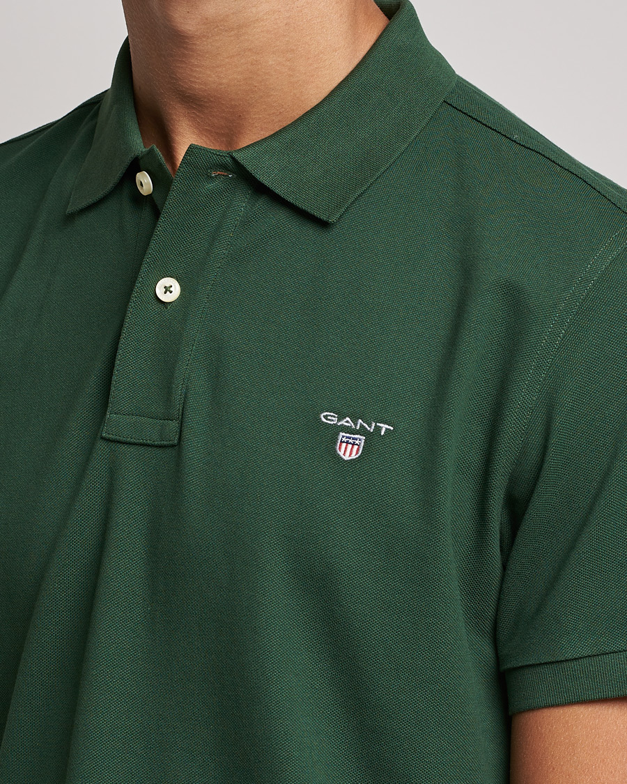 Homme | Polos | GANT | The Original Polo Storm Green