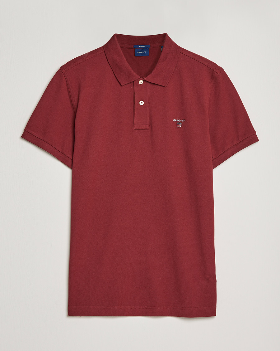 Homme | Polos | GANT | The Original Polo Plumped Red