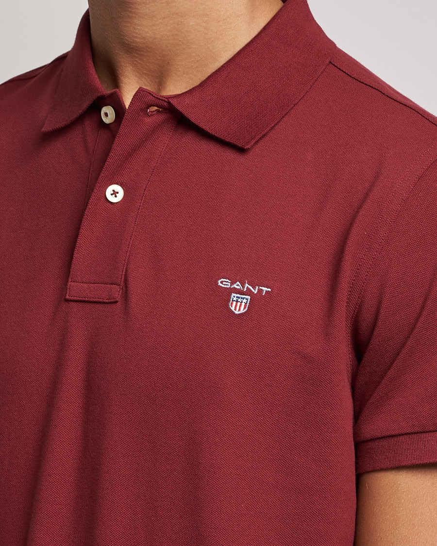 Homme | Polos | GANT | The Original Polo Plumped Red