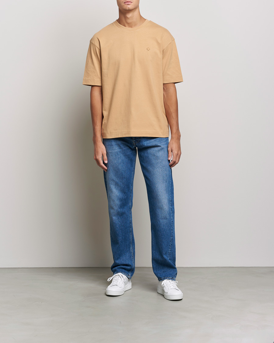 Homme | T-shirts | GANT | Icon Crew Neck T-shirt Toffee Beige